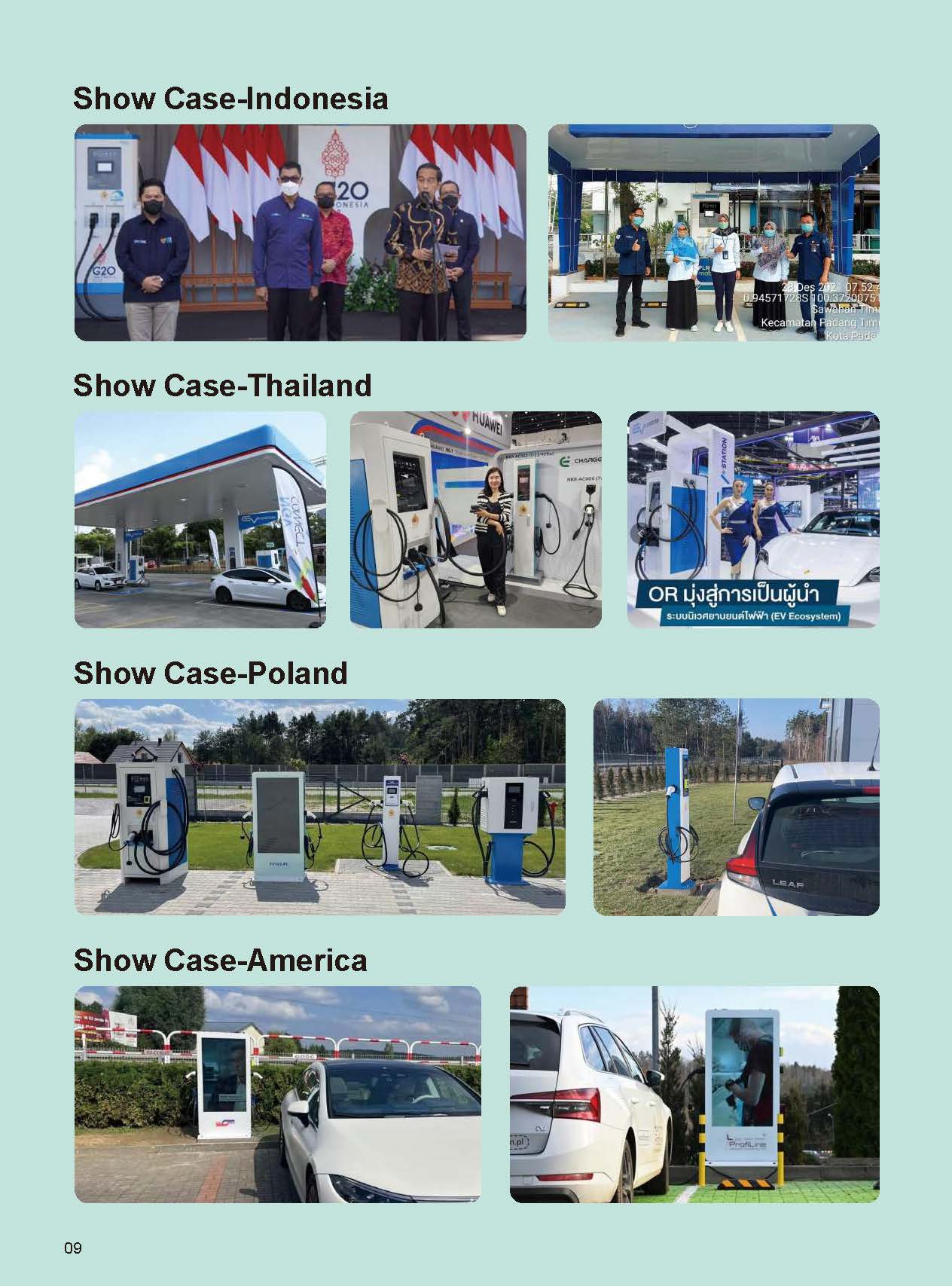 A few successfully cases in Amercian markets- Oversea charge stations