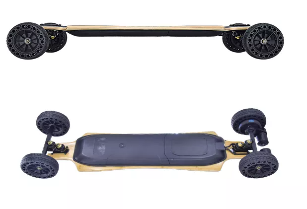 2022 Fashionable Ecorio Bamboo Cool Teenages Street Electric Skateboard